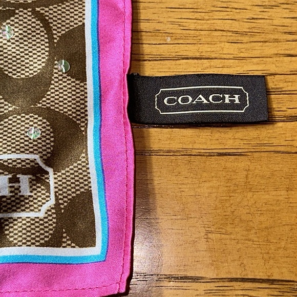 *EXTREMELY RARE* COACH Poppy Butterfly Silk Scarf - Picture 11 of 12